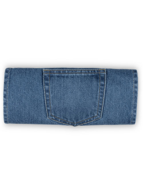Bison Heavy Blue Jeans - Stone X Wash
