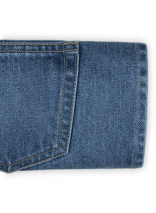 Bison Heavy Blue Jeans - Stone X Wash