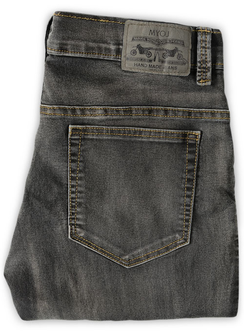 Black Body Hugger Stretch Jeans - Vintage Wash