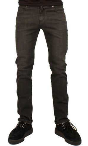 Stone Wash Black Jeans