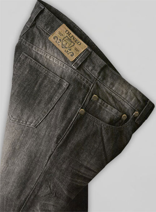 Black Tiger Claws Scrape Wash Jeans - Look #610