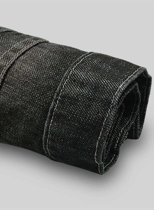 Black Tiger Claws Scrape Wash Jeans - Look #611