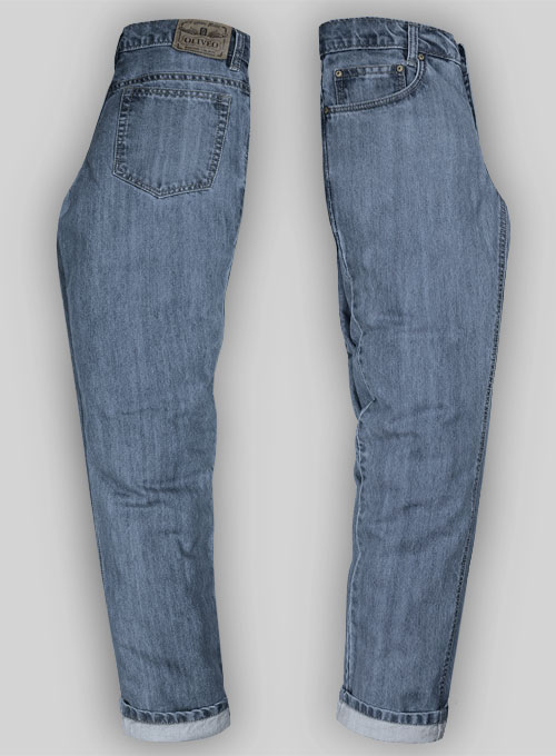 Smokey Blue Jeans - Stone Wash