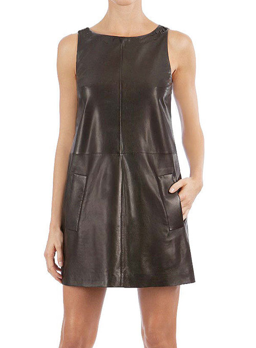 Circle Leather Dress - # 755 - Click Image to Close
