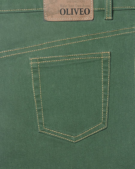 Cosmo Green Stretch Jeans