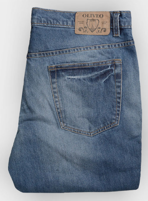 Eddie Blue Indigo Wash Jeans - Click Image to Close