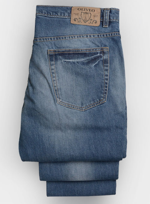 Eddie Blue Indigo Wash Jeans - Click Image to Close