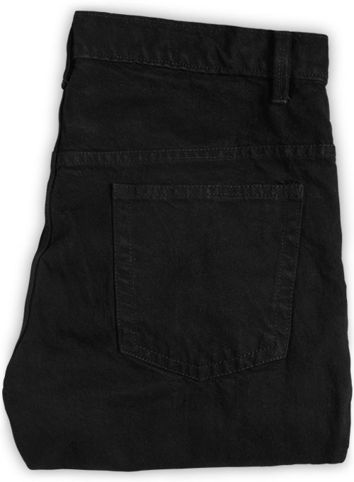 Heavy Jet Black Overdyed Jeans - 14.5 oz Denim - Click Image to Close