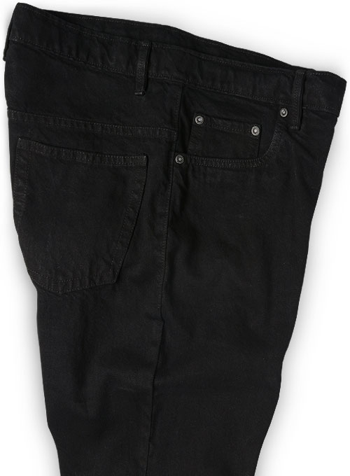 Heavy Jet Black Overdyed Jeans - 14.5 oz Denim - Click Image to Close