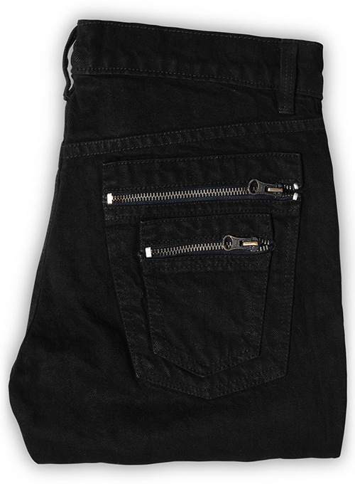 Jet Black Overdyed Jeans - 12oz Ring Denim - Look # 122