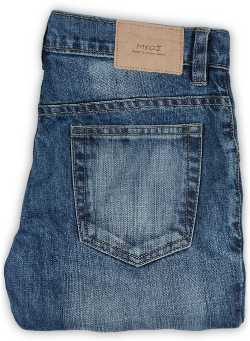 Kato Blue Scrape Wash Jeans