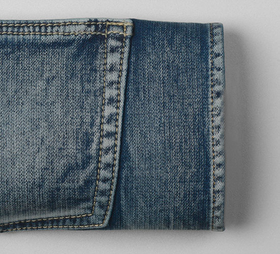 Knitted Jogger Denim Stretch Jeans - Vintage Wash