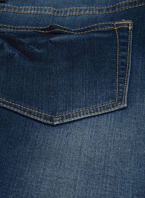 Knitted Jogger Denim Stretch Jeans - Indigo Wash