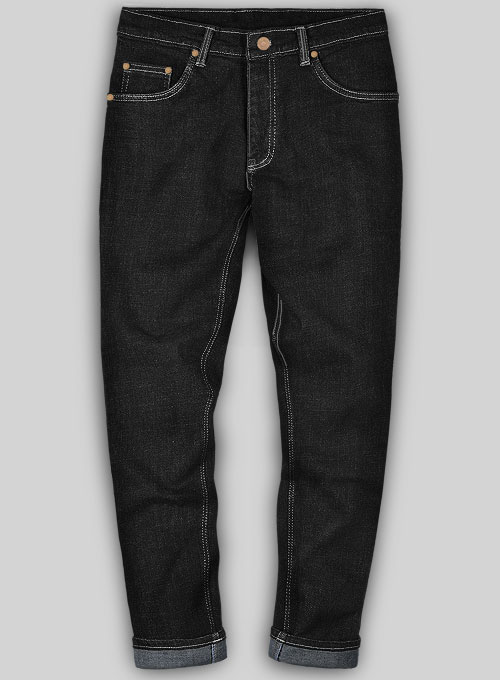 Logan Black Hard Wash Stretch Jeans - Look #559