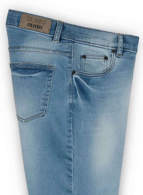 London Blue Stretch Jeans - Stone Wash