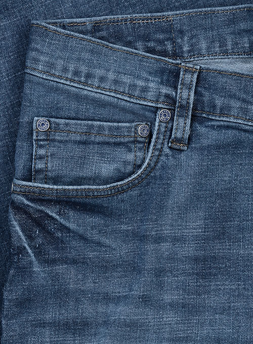 Marlin Blue Stone Wash Whisker Stretch Jeans