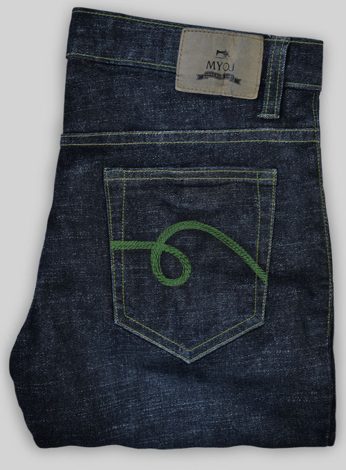 Marlin Blue Stretch Hard Wash Whisker Jeans - Look # 493