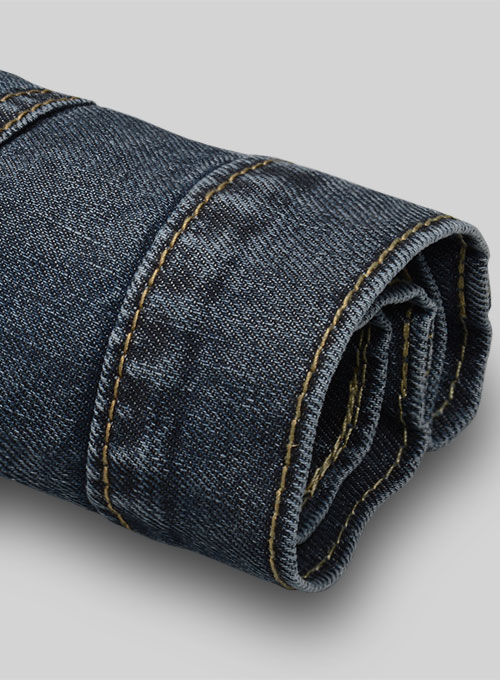 Melange Luxurious Deep Dark Blue Jeans - Desert Wash