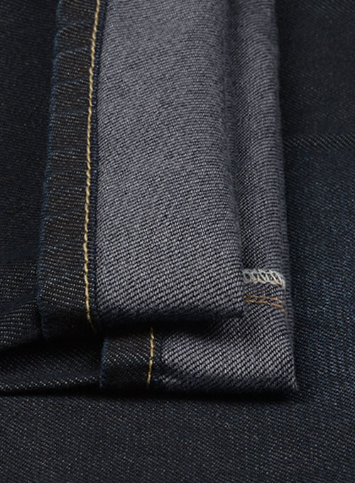 Melange Luxurious Deep Dark Blue Jeans - Treated Hard Wash