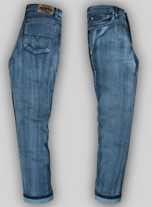 Morris Blue  Vintage Wash Stretch Jeans - Look #351