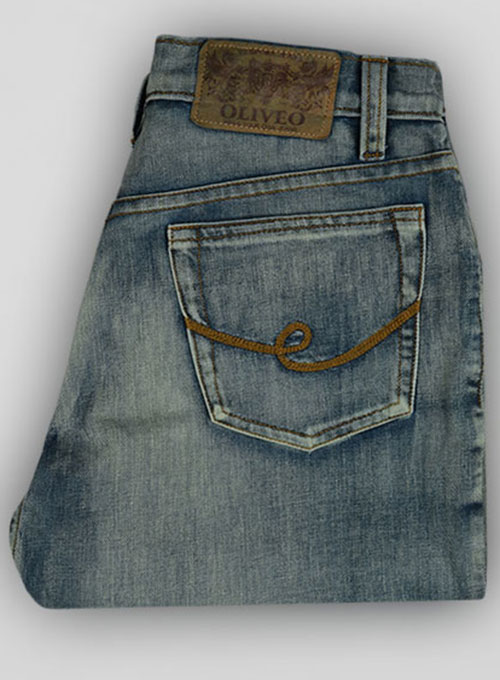 Mud Blue Vintage Wash Jeans  - Look # 128