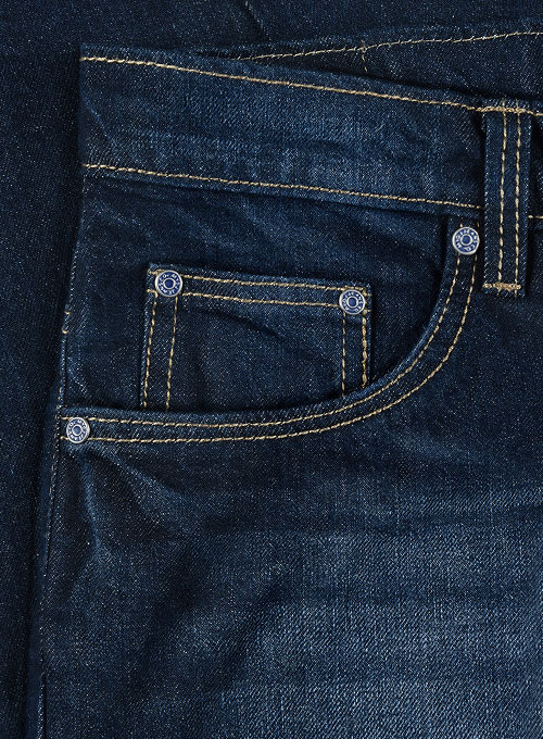 Skywalk Blue Hard Wash Whiskers Jeans