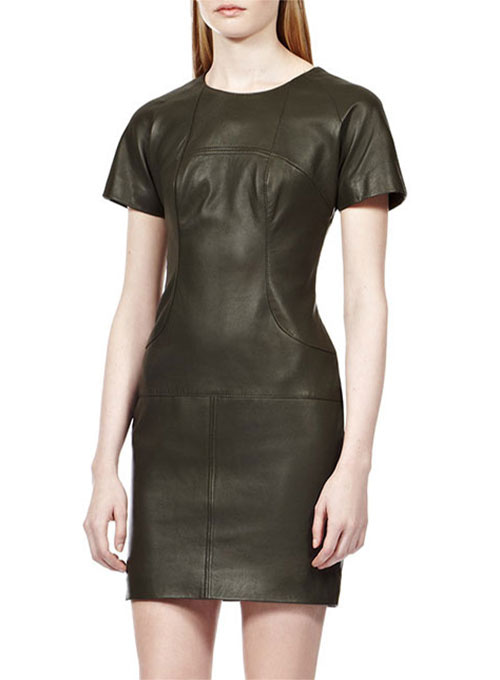 Stylish Leather Dress - # 751 - Click Image to Close
