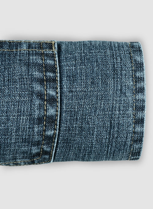 Texas Blue Blast Wash Stretch Jeans - Click Image to Close