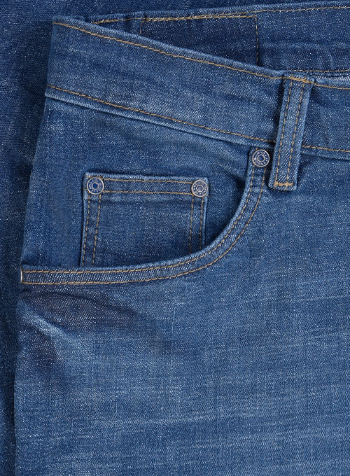 Texas Blue Stretch Stone Wash Whisker Jeans