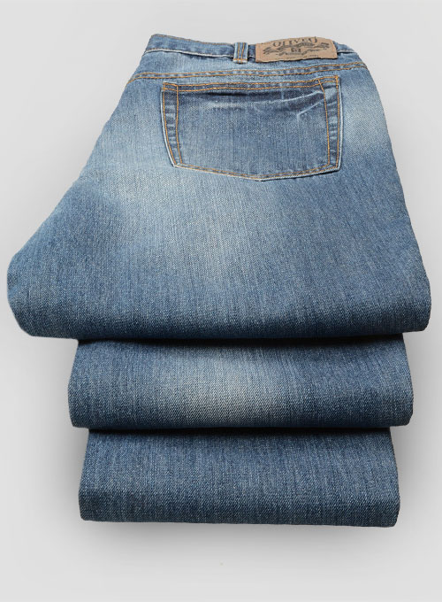 Thomas Blue Stone Wash Whisker Jeans