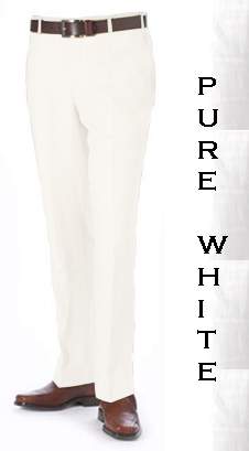 White - Linen Pants - Click Image to Close