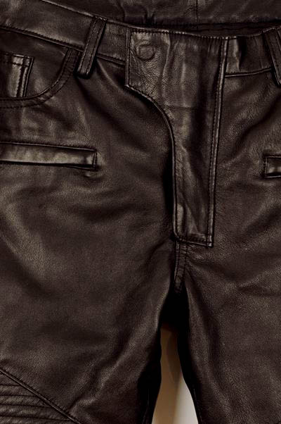 Leather Biker Jeans - Style #555 - Click Image to Close