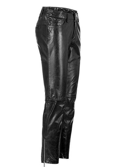 Leather Biker Jeans - Style #500 - Click Image to Close