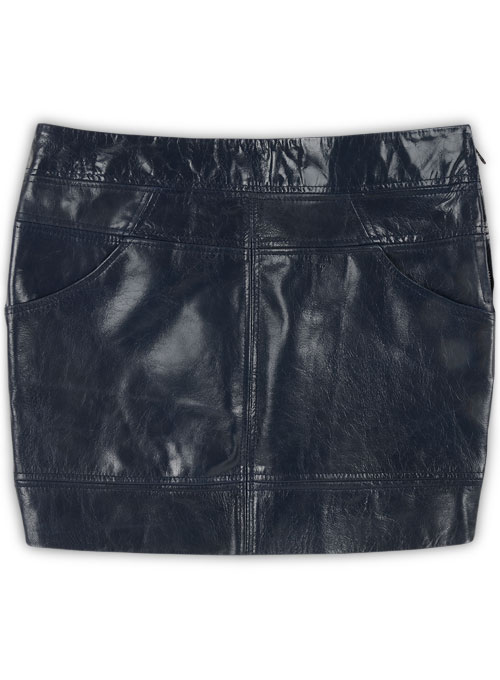 Flirty Leather Skirt - # 120 - Click Image to Close