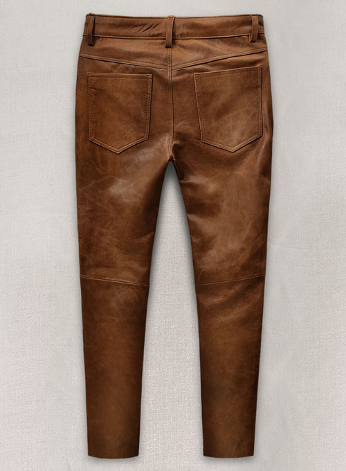 Angular Leather Pants