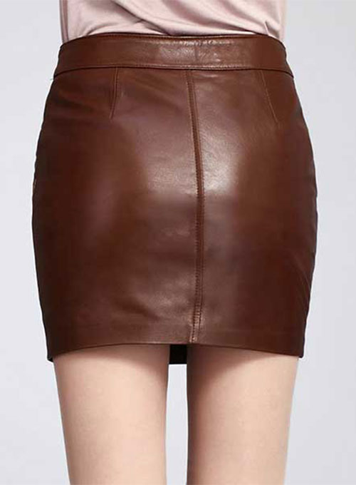 Basic Leather Skirt - # 153 - Click Image to Close