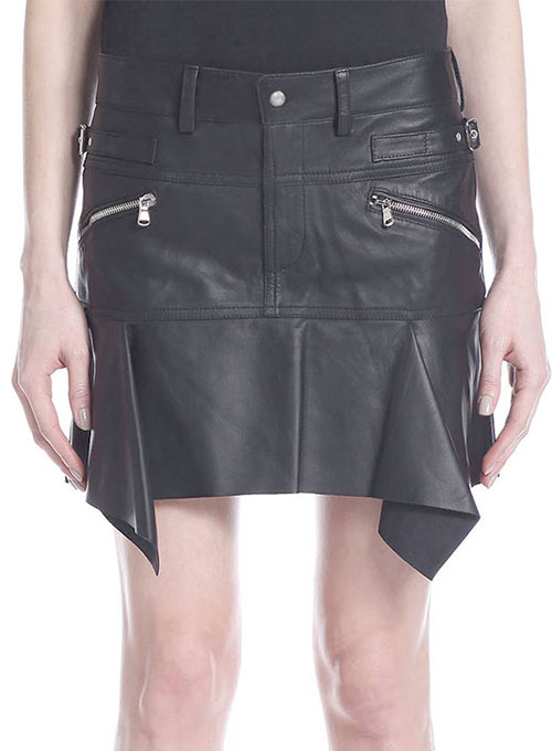 Blitz Flare Leather Skirt - # 486 - Click Image to Close