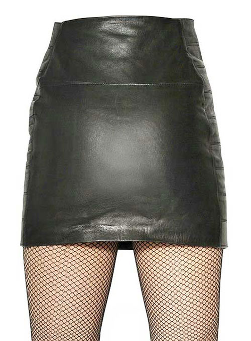 Buckled Up Leather Skirt - # 439 - Click Image to Close
