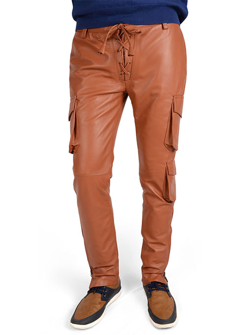 Drifter Leather Cargo Pants - Click Image to Close