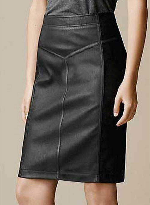 Etro Paneled Leather Skirt - # 416 - Click Image to Close