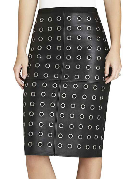 Grommet Leather Skirt - # 464 - Click Image to Close