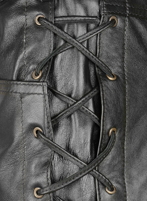 Laced Leather Pants - Style # 515 - Click Image to Close