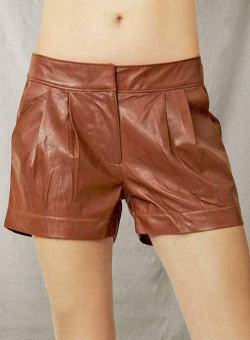 Leather Cargo Shorts Style # 360 - Click Image to Close