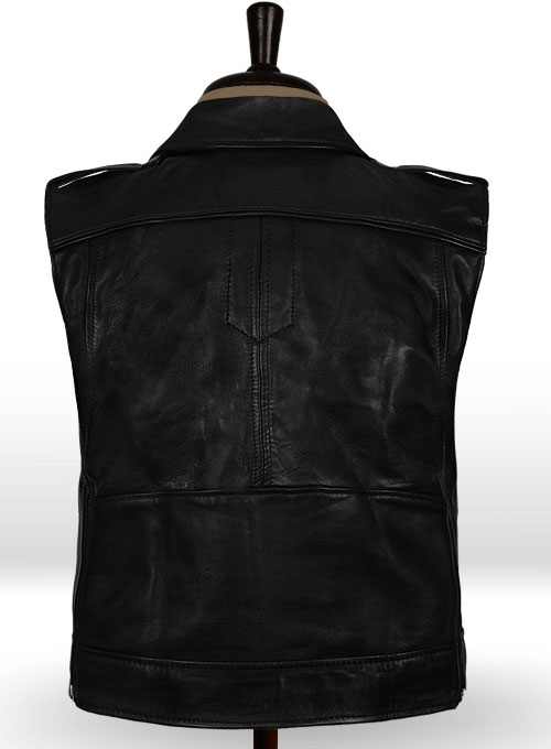 Leather Biker Vest # 315