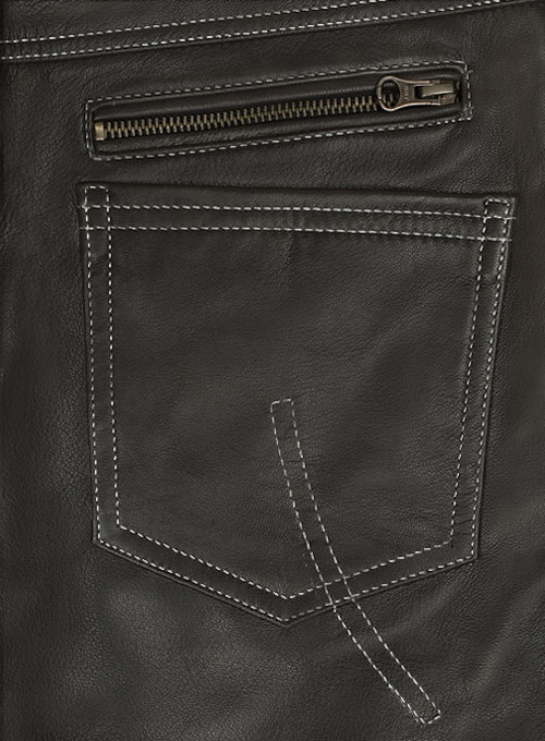 Leather  Cargo Jeans - Style 9-5