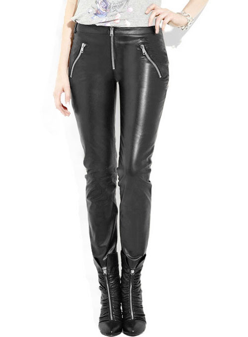 Leather Biker Jeans - Style #508 - Click Image to Close