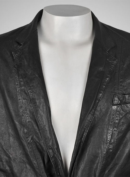 Leather Robe Couture Jacket