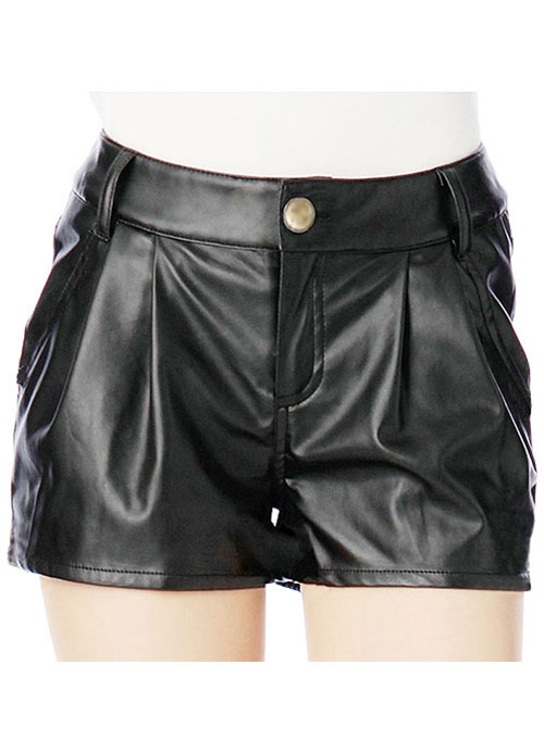 Leather Cargo Shorts Style # 366 - Click Image to Close