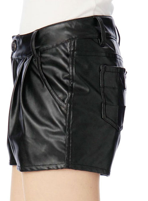 Leather Cargo Shorts Style # 366 - Click Image to Close