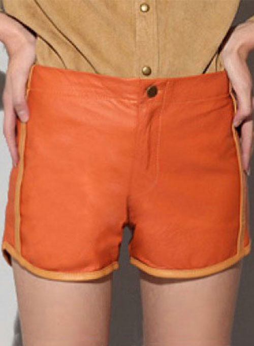 Leather Cargo Shorts Style # 373 - Click Image to Close